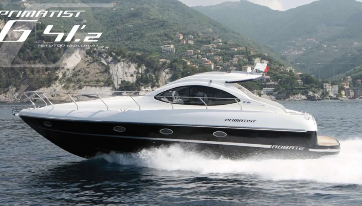 NN4, a Bruno Abatte Primatist G 41.2 motor yacht at Olbia, Italy