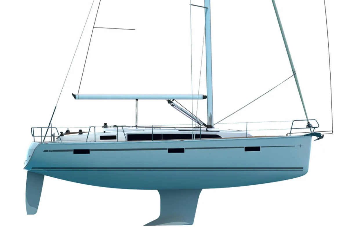 Sayra, a Bavaria Cruiser 37 sailboat at Murter, Croatia