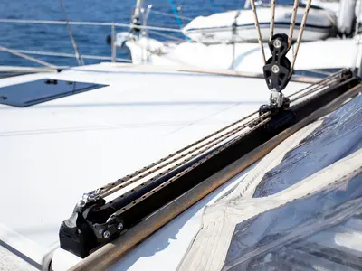 Galley of Skyra, a Dufour 412 GL sailboat at Grad Pula, Croatia