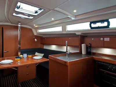 Galley of Adria Maša, a Bavaria Cruiser 34 sailboat at Split, Croatia
