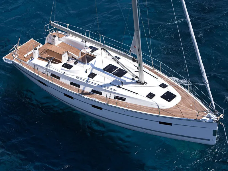 Exterior view of Bavaria 40 Cruiser, a sailboat at Preveza, Greece