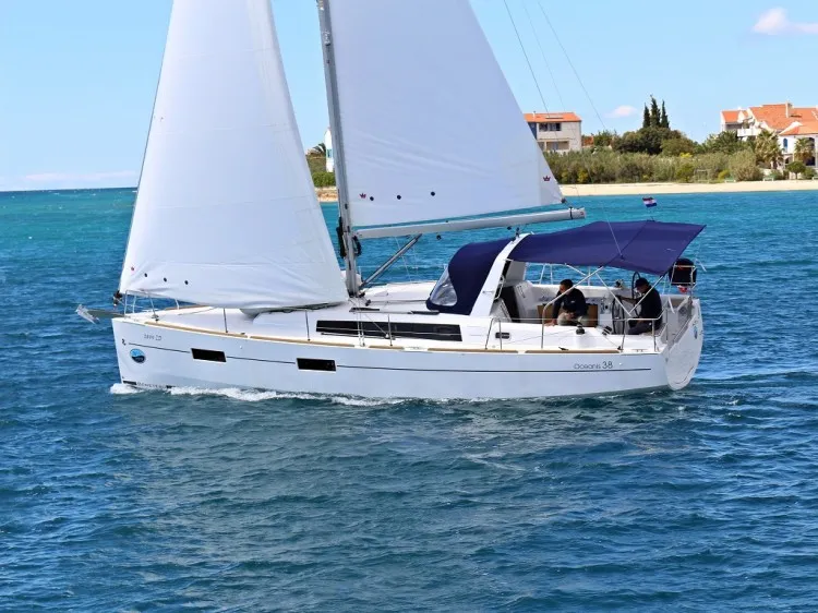 Bohemian Rapsody, a Beneteau Oceanis 38.1 sailboat at Palma de Mallorca, Spain