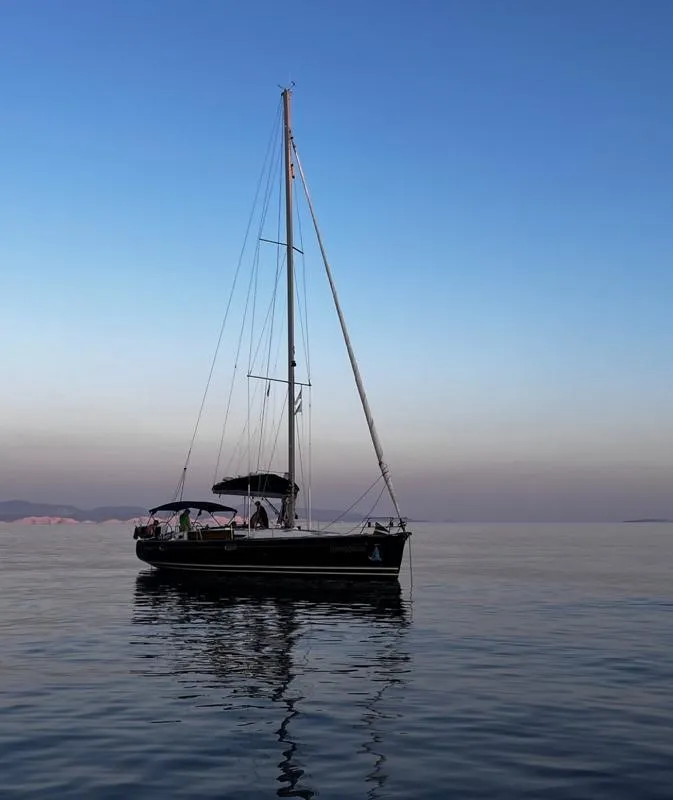 Exterior view of Don Pepe, a Jeanneau Sun Odyssey 49 sailboat at Santa Maria di Leuca, Italy