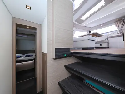 Cabin on Sun Office, a Fountaine Pajot Elba 45 - 4 + 2 cab. catamaran at Trogir, Croatia