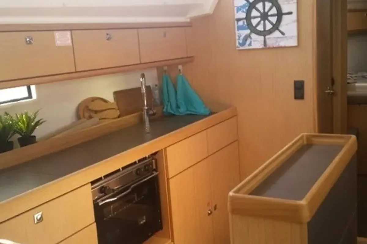 Galley of Amore Bavaria 46 Cruiser, a Bavaria 46 Cruiser sailboat at Municipal Unit of Lefkada, Greece