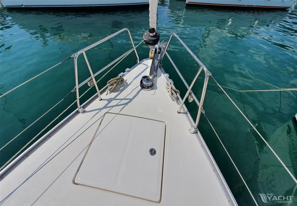 Deck of Amore Bavaria 46 Cruiser, a Bavaria 46 Cruiser sailboat at Municipal Unit of Lefkada, Greece