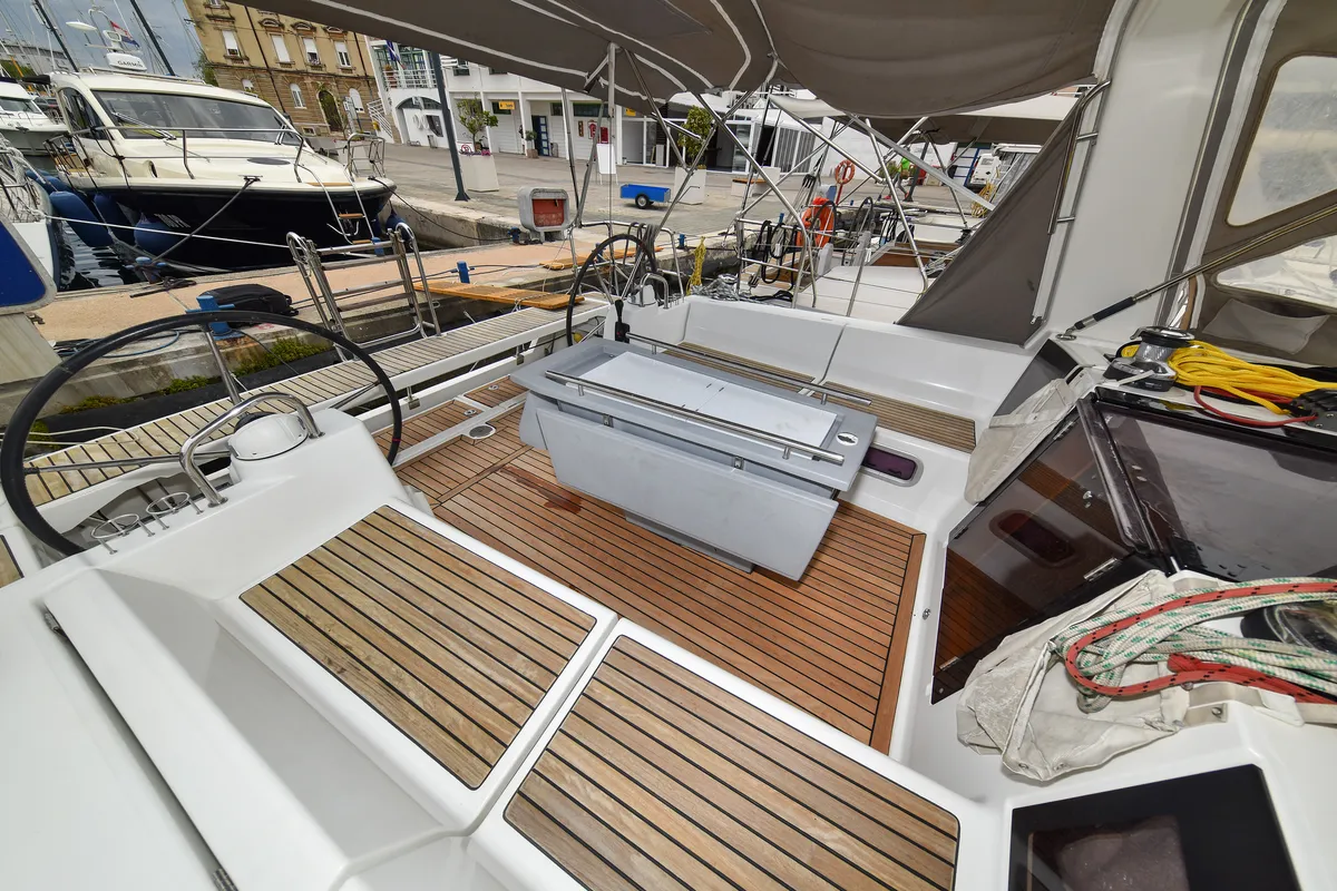 Deck of Hope, a Beneteau Oceanis 41 sailboat at Zadar, Croatia