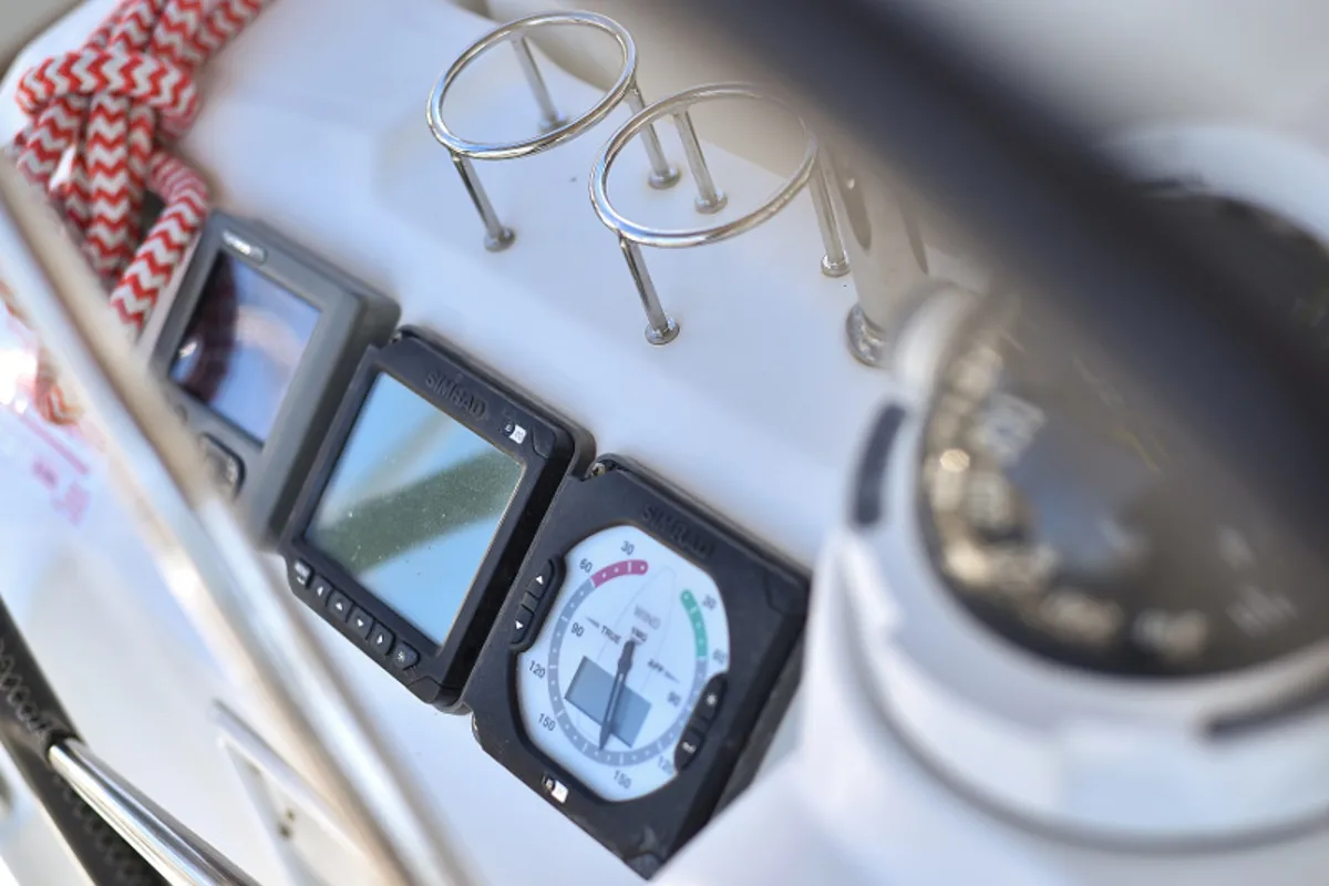 Cockpit of Hope, a Beneteau Oceanis 41 sailboat at Zadar, Croatia