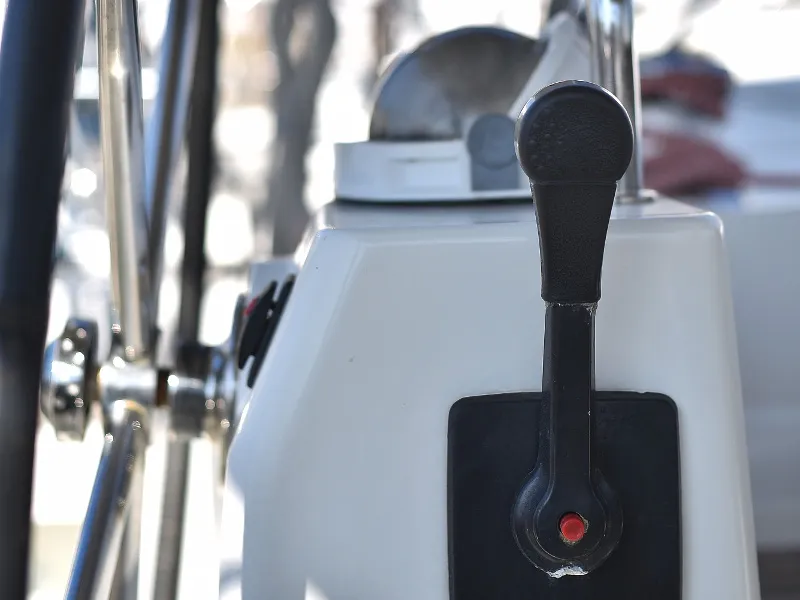 Cockpit of Hope, a Beneteau Oceanis 41 sailboat at Zadar, Croatia