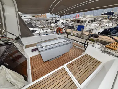 Deck of Hope, a Beneteau Oceanis 41 sailboat at Zadar, Croatia