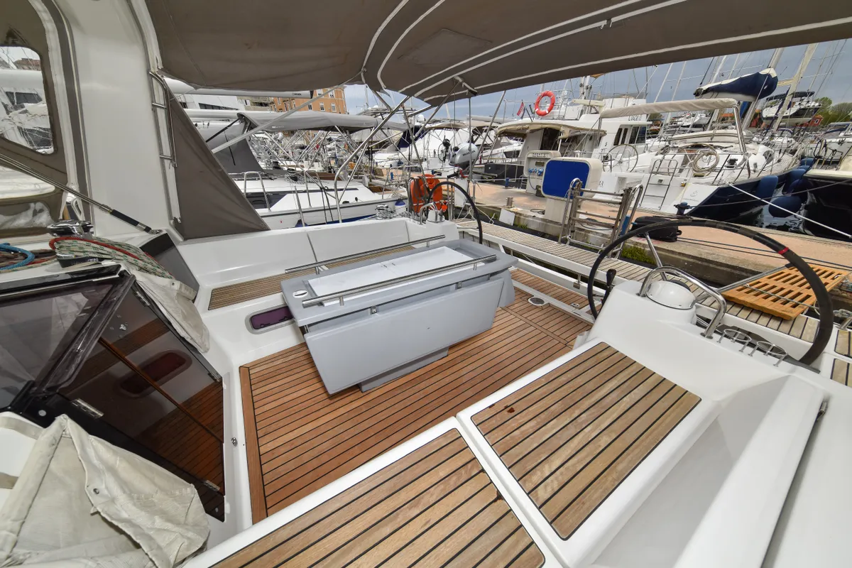 Deck of Hope, a Beneteau Oceanis 41 sailboat at Zadar, Croatia