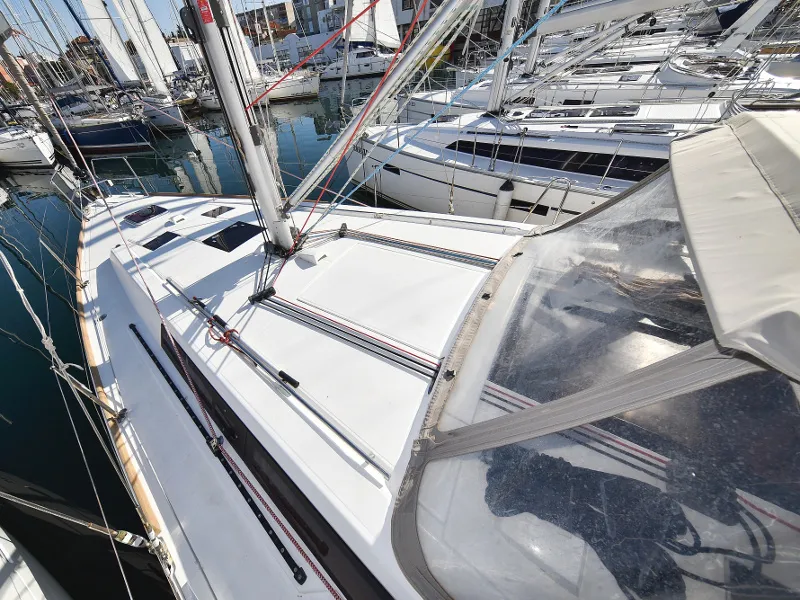 Deck of Hope, a Beneteau Oceanis 41 sailboat at Zadar, Croatia
