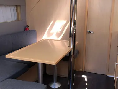 Salon of Amaral, a Beneteau Oceanis 38 sailboat at Salerno, Italy
