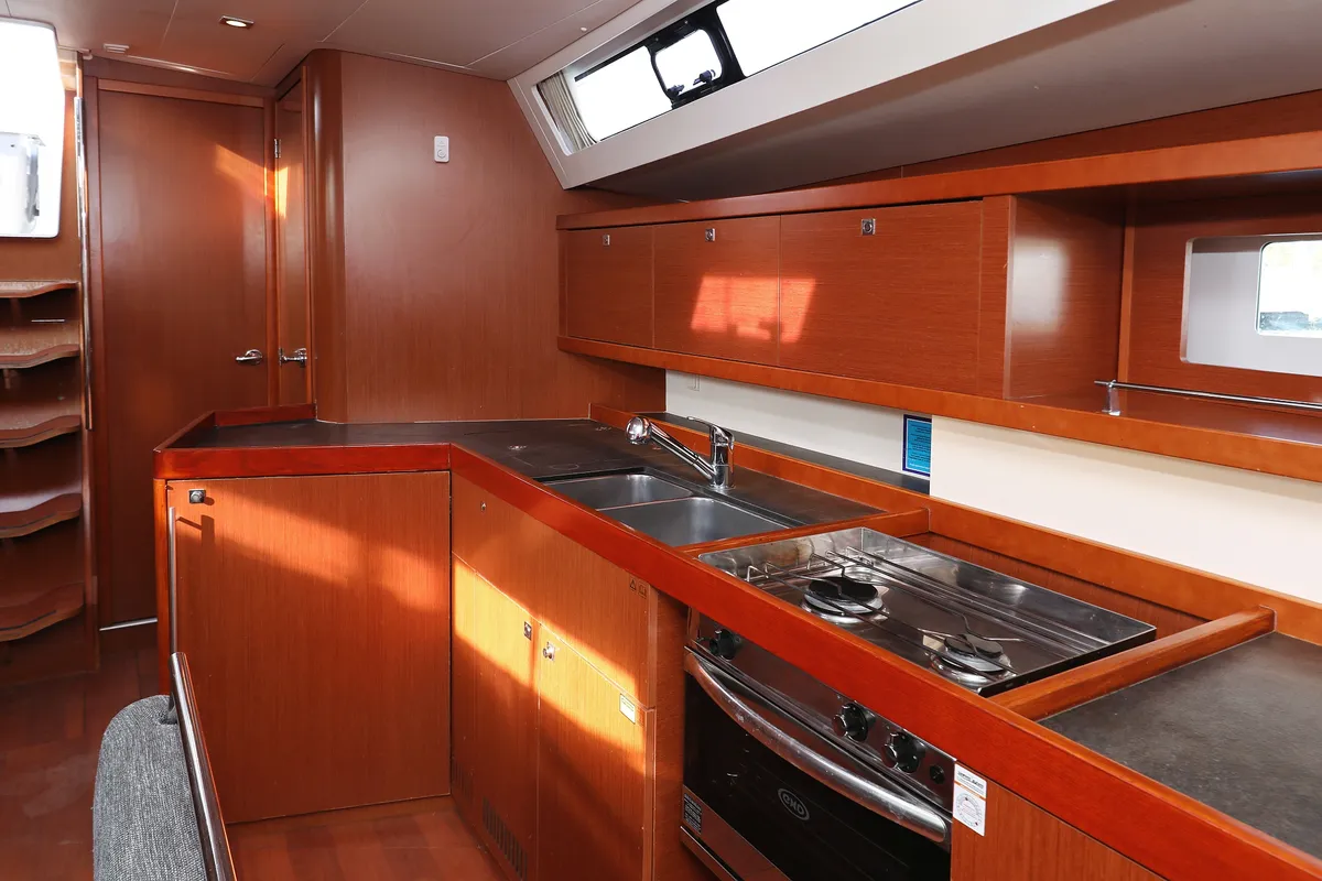 Cabin on Zephyra, a Beneteau Oceanis 45 sailboat at Sukošan, Croatia