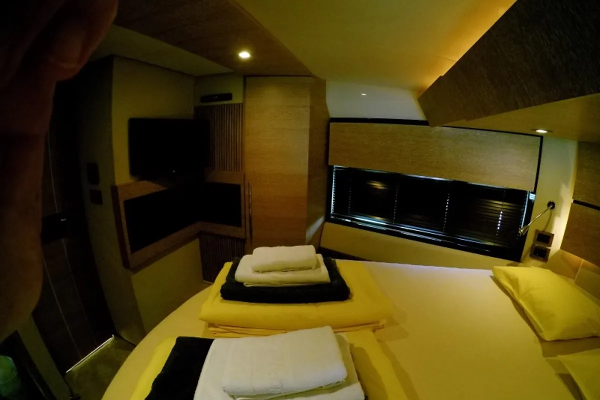 Cabin on Luma, a Azimut 47 motor yacht at Grad Šibenik, Croatia