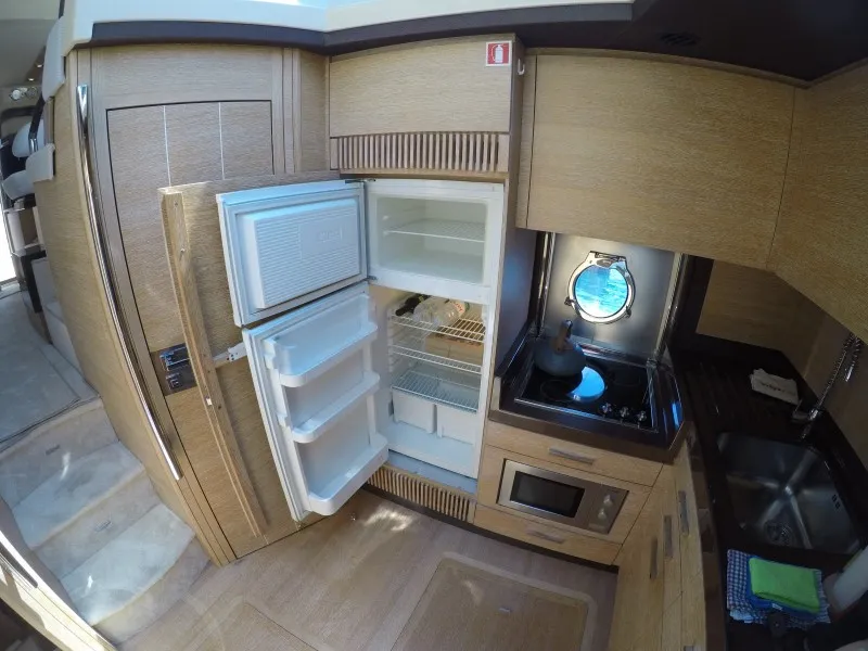 Galley of Luma, a Azimut 47 motor yacht at Grad Šibenik, Croatia