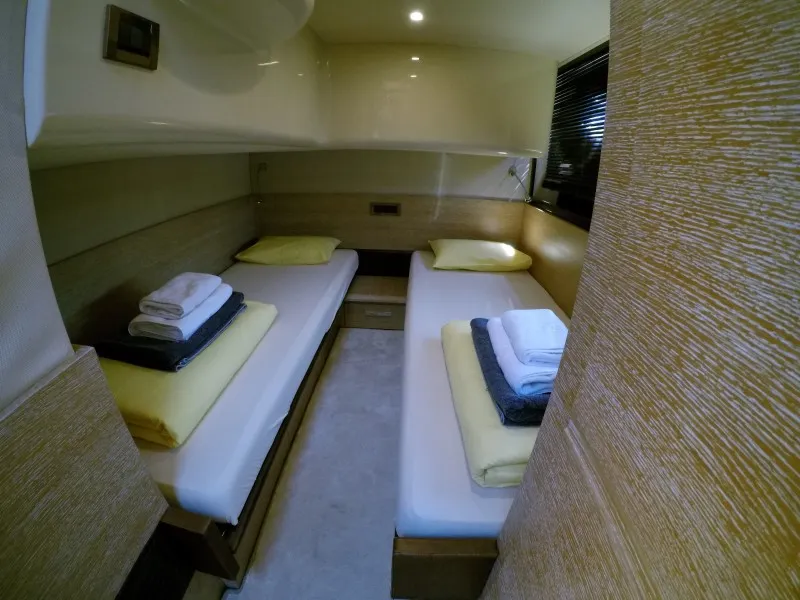 Cabin on Luma, a Azimut 47 motor yacht at Grad Šibenik, Croatia