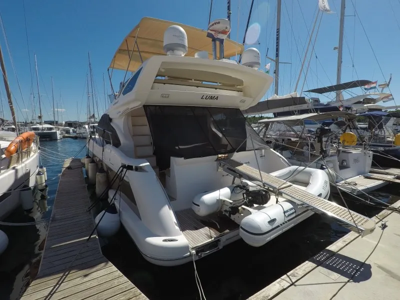 Exterior view of Luma, a Azimut 47 motor yacht at Grad Šibenik, Croatia