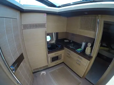 Galley of Luma, a Azimut 47 motor yacht at Grad Šibenik, Croatia