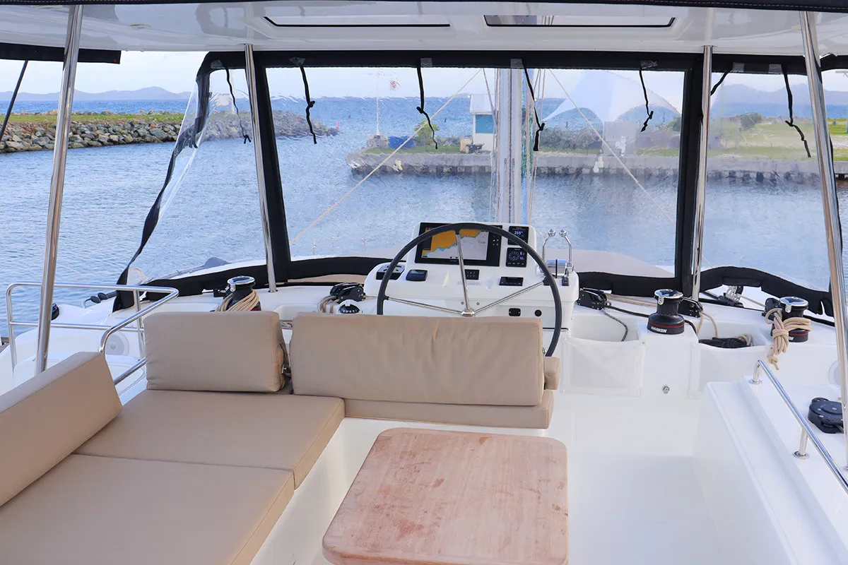 Golden Hind, a Lagoon 51 catamaran at Road Town, British Virgin Islands