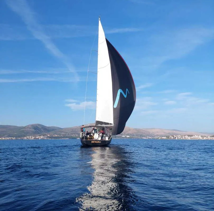 Exterior view of Metalika, a More 55 sailboat at Seget Donji, Croatia