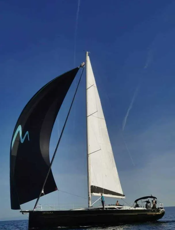 Exterior view of Metalika, a More 55 sailboat at Seget Donji, Croatia
