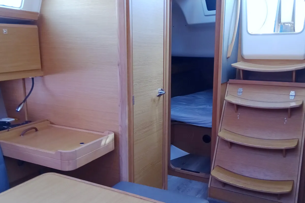 Salon of Henry, a Dufour 382 GL sailboat at Općina Rogoznica, Croatia