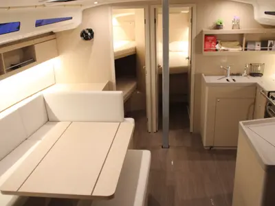 Salon of Maranel, a Beneteau Oceanis 40.1 sailboat at Salamina Municipal Unit, Greece