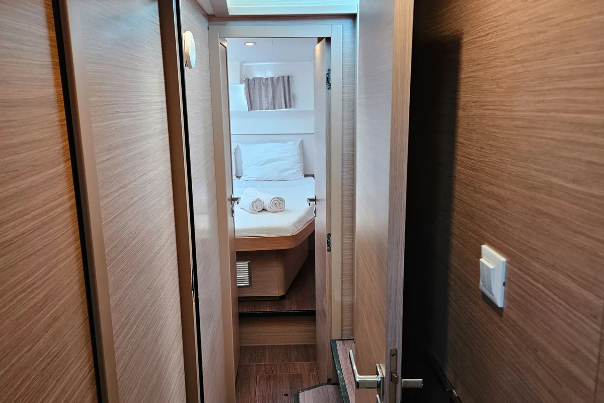 Cabin on Shima, a Lagoon 40 catamaran at Marmaris, Turkey