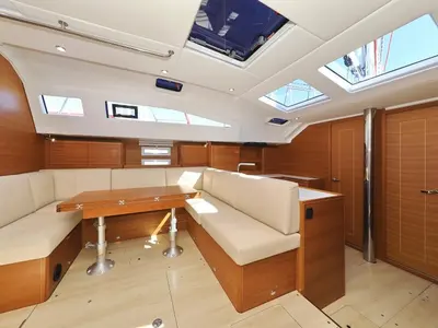 Cabin on Athena, a Elan Impression 50.1 sailboat at Biograd na Moru, Croatia