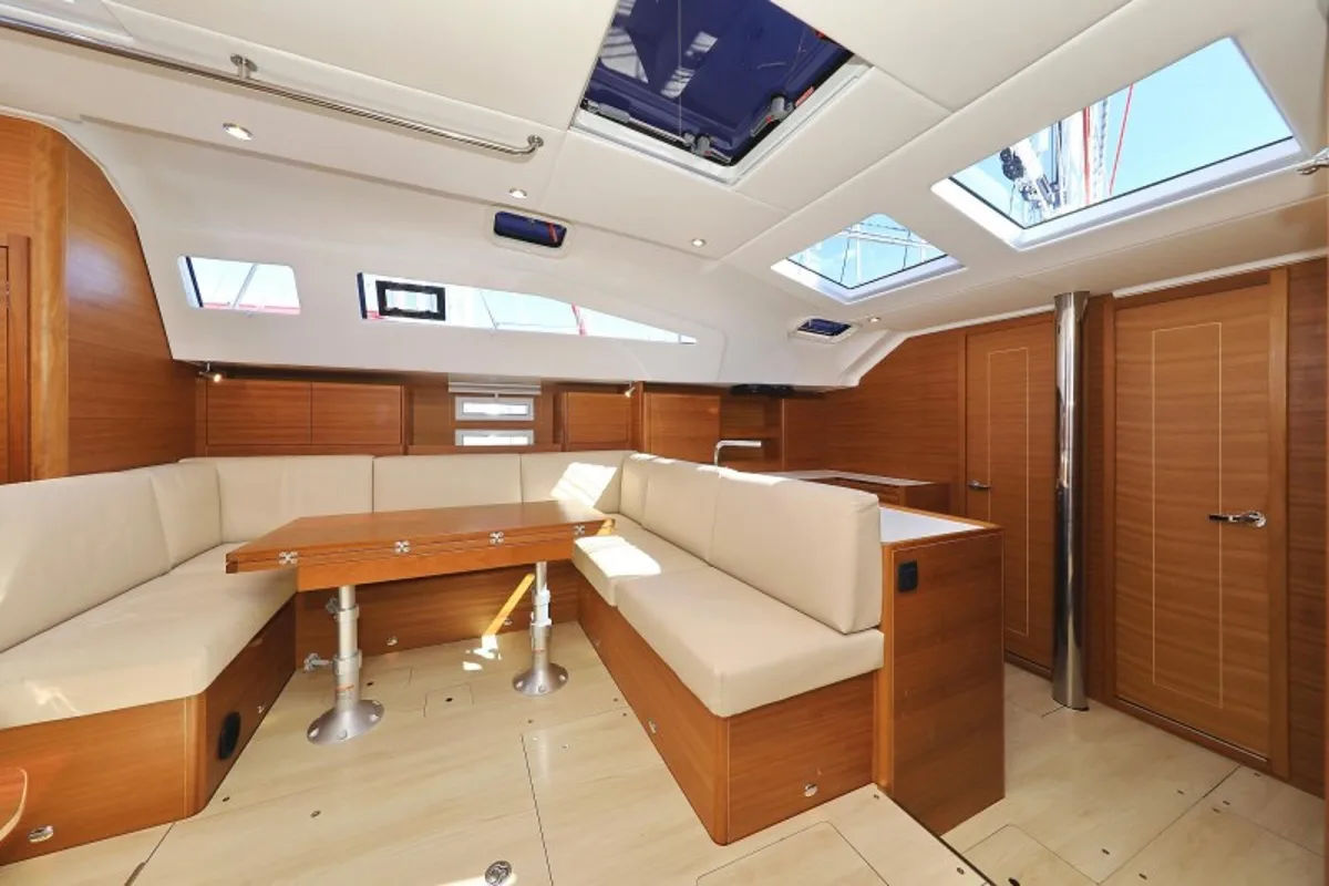 Cabin on Athena, a Elan Impression 50.1 sailboat at Biograd na Moru, Croatia