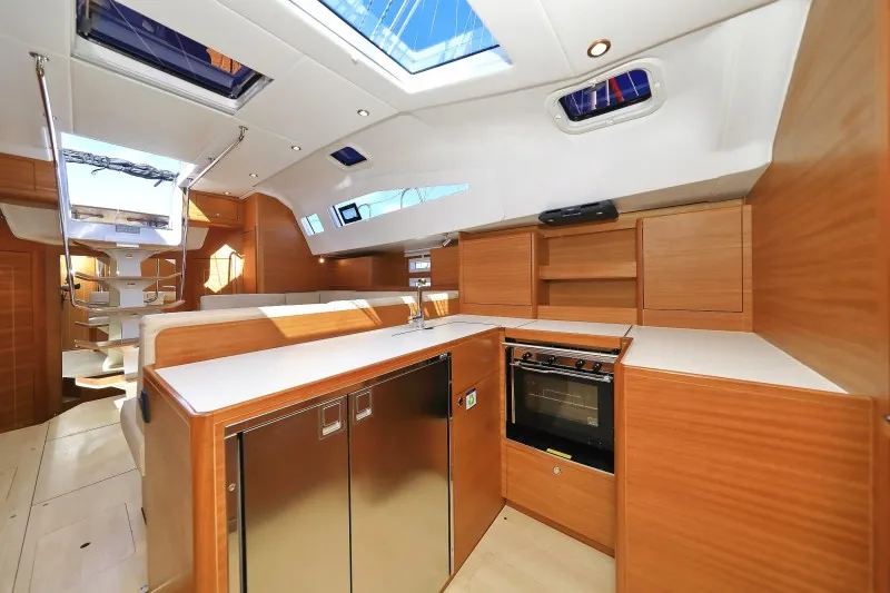 Cabin on Athena, a Elan Impression 50.1 sailboat at Biograd na Moru, Croatia