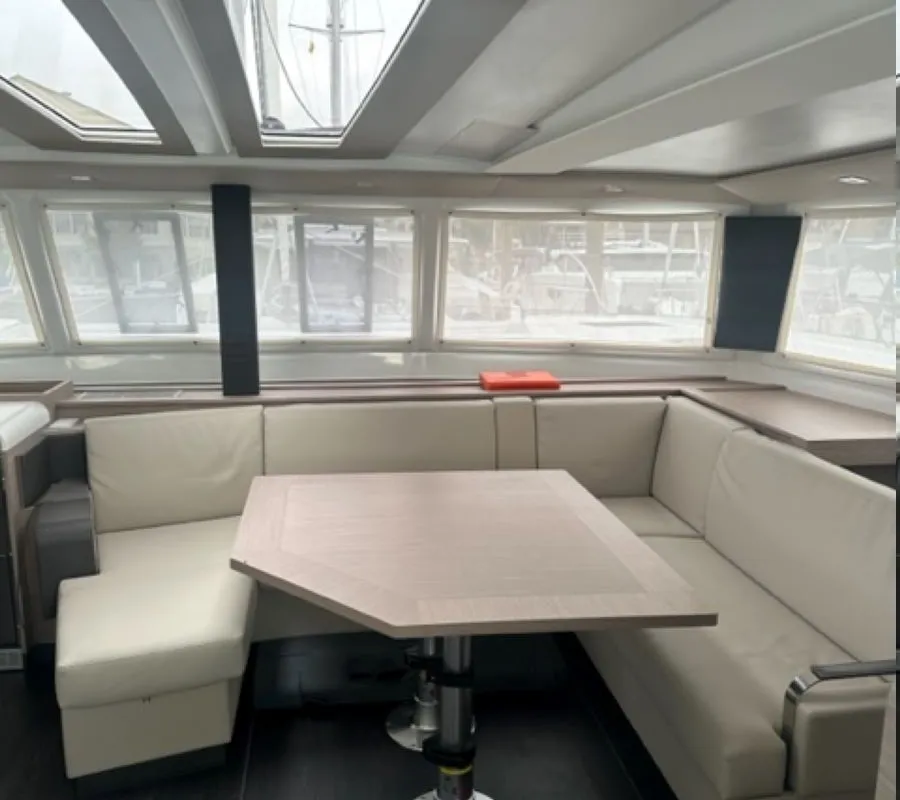 Salon of Zensation, a Fountaine Pajot Tanna 47 catamaran at Chesapeake, United States