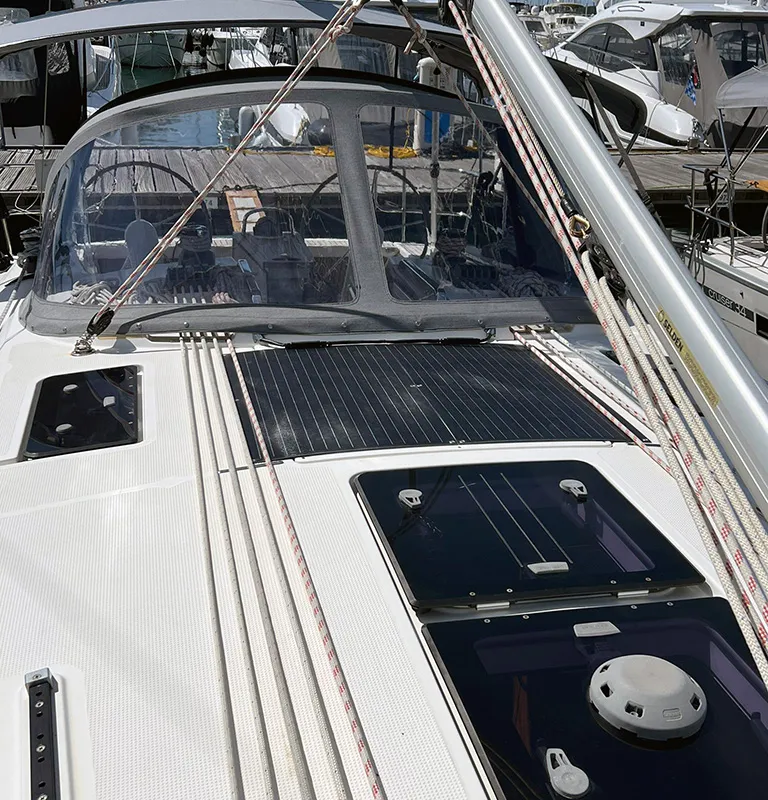 Jazz, a Bavaria Cruiser 41 sailboat at Punat, Croatia