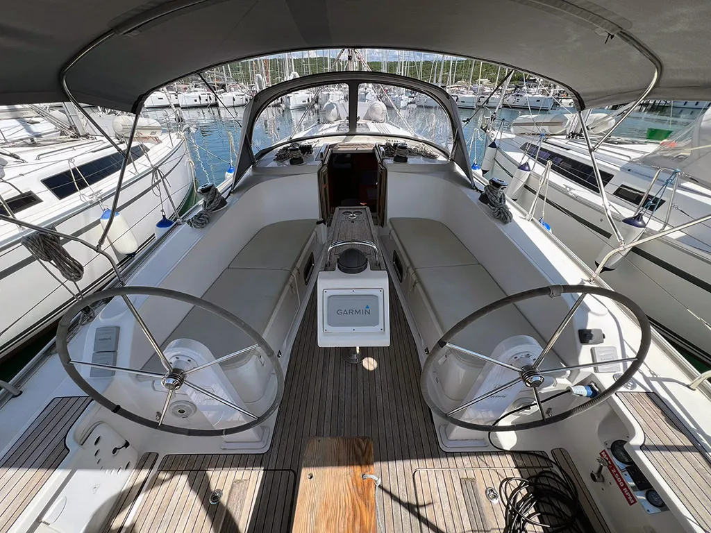 Jazz, a Bavaria Cruiser 41 sailboat at Punat, Croatia
