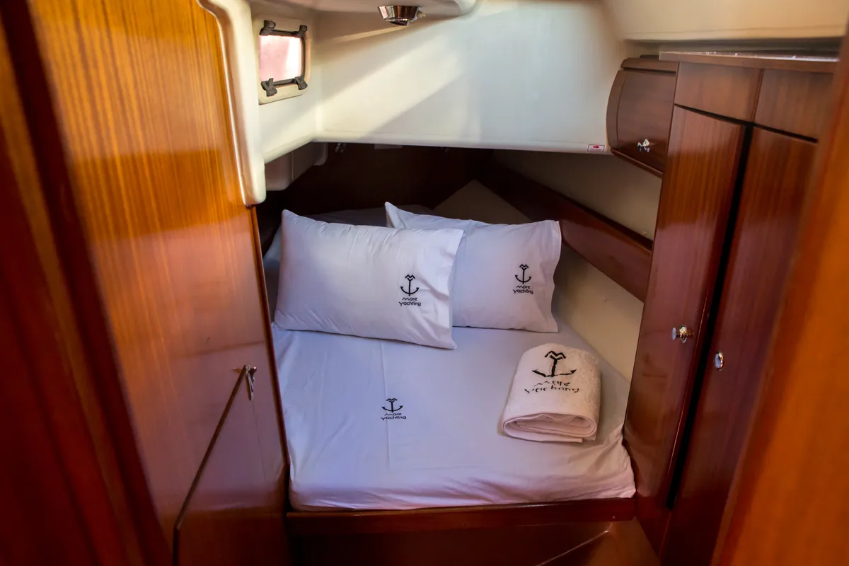 Cabin on Konstantinos, a Bavaria 36 sailboat at Municipal Unit of Lefkada, Greece