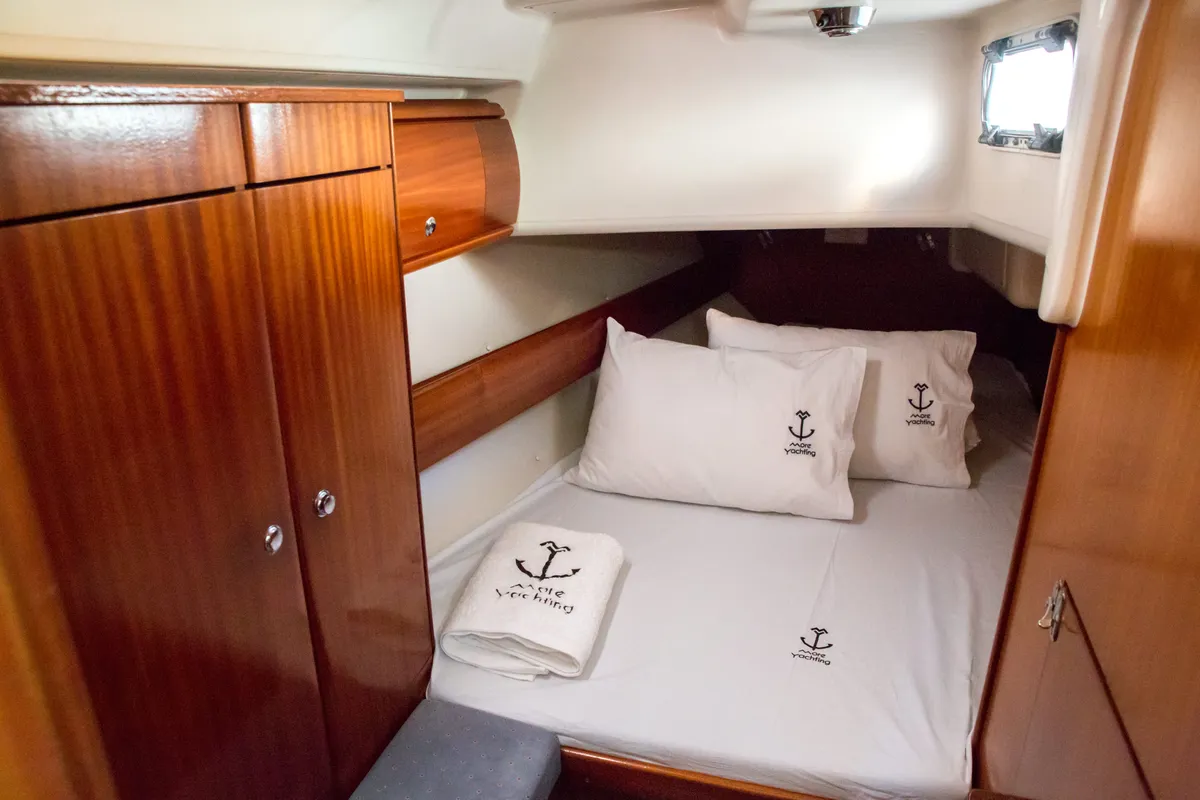 Cabin on Konstantinos, a Bavaria 36 sailboat at Municipal Unit of Lefkada, Greece