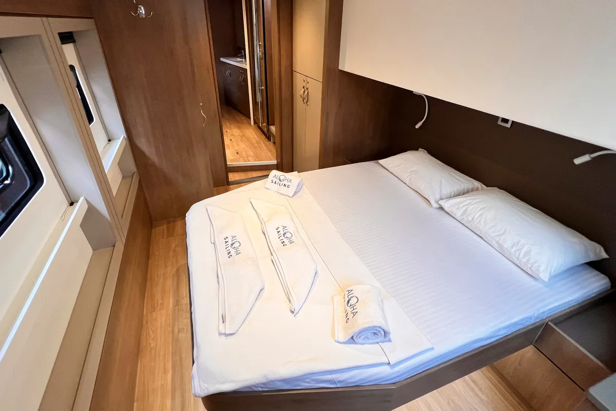 Cabin on Bali, a Bali 4.8 catamaran at Fethiye, Turkey