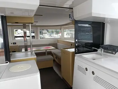 Galley of Dare, a Lagoon 46 - 4 + 2 cab. catamaran at Le Marin, France