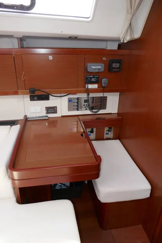 Promise, a Beneteau Oceanis 50 sailboat at Lavreotiki Municipal Unit, Greece