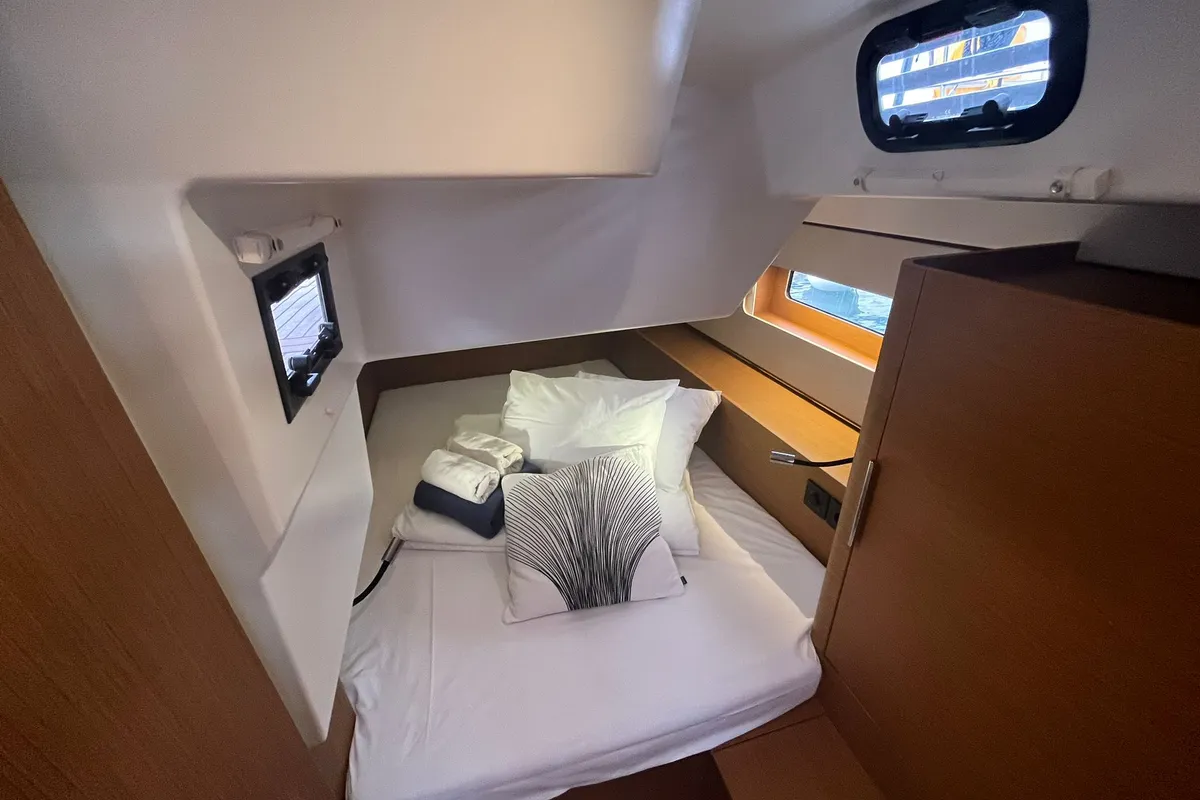 Cabin on Beneteau First 44, a sailboat at Split, Croatia