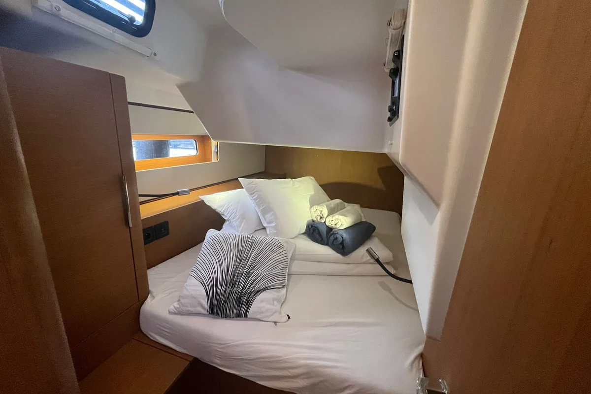 Cabin on Beneteau First 44, a sailboat at Split, Croatia