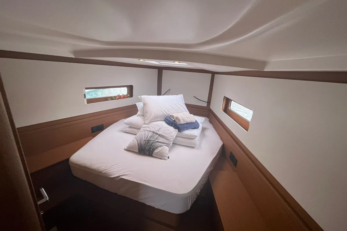 Cabin on Beneteau First 44, a sailboat at Split, Croatia