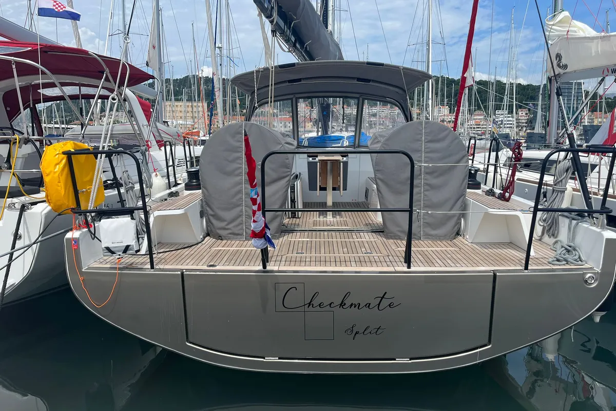 Exterior view of Beneteau First 44, a sailboat at Split, Croatia