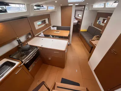 Galley of Beneteau First 44, a sailboat at Split, Croatia