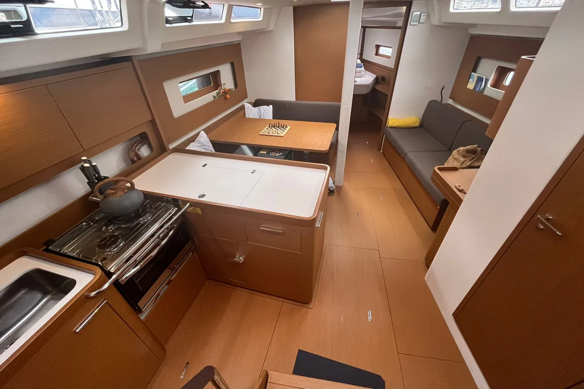 Galley of Beneteau First 44, a sailboat at Split, Croatia
