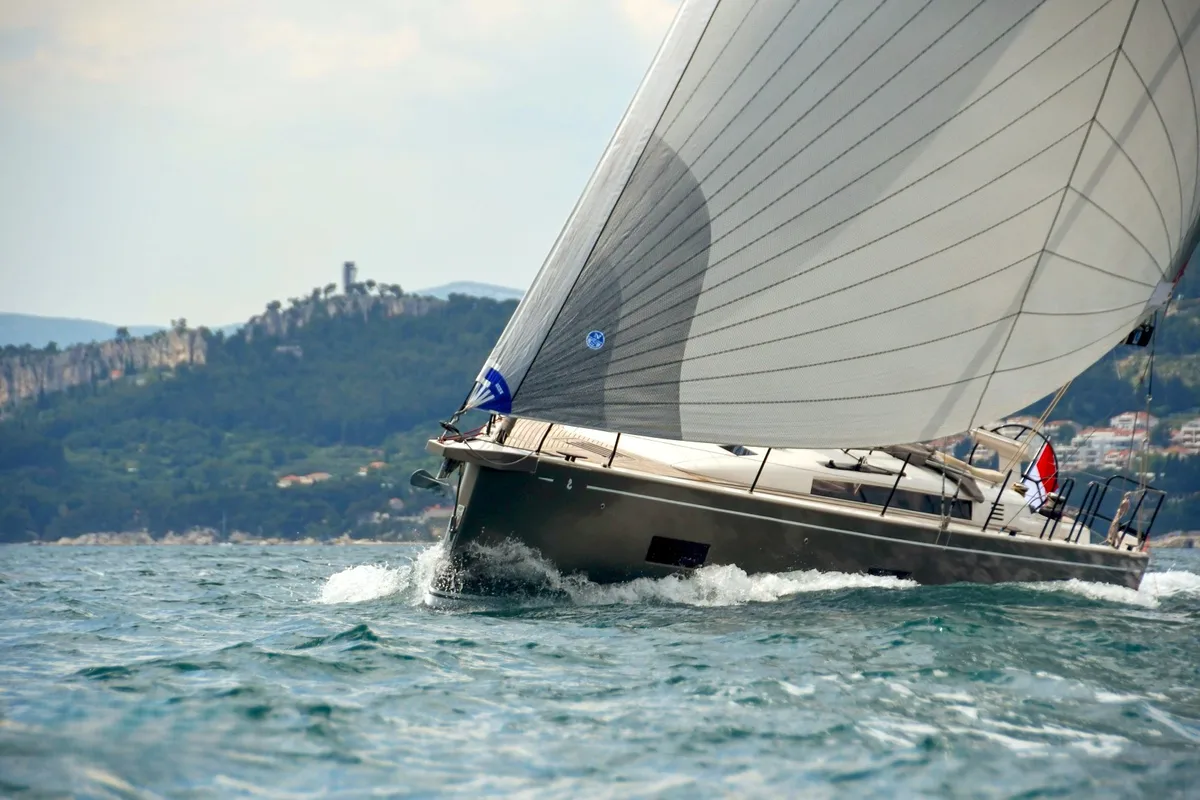 Exterior view of Beneteau First 44, a sailboat at Split, Croatia
