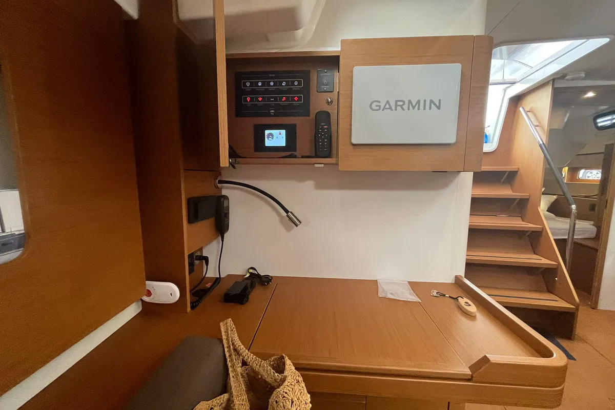 Salon of Beneteau First 44, a sailboat at Split, Croatia