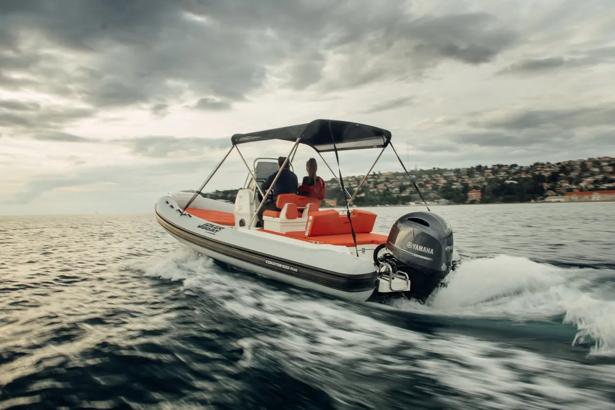 Exterior view of Joker Boat Coaster 650 Plus, a Joker Boat Coaster 650 Plus RIB at Općina Sukošan, Croatia