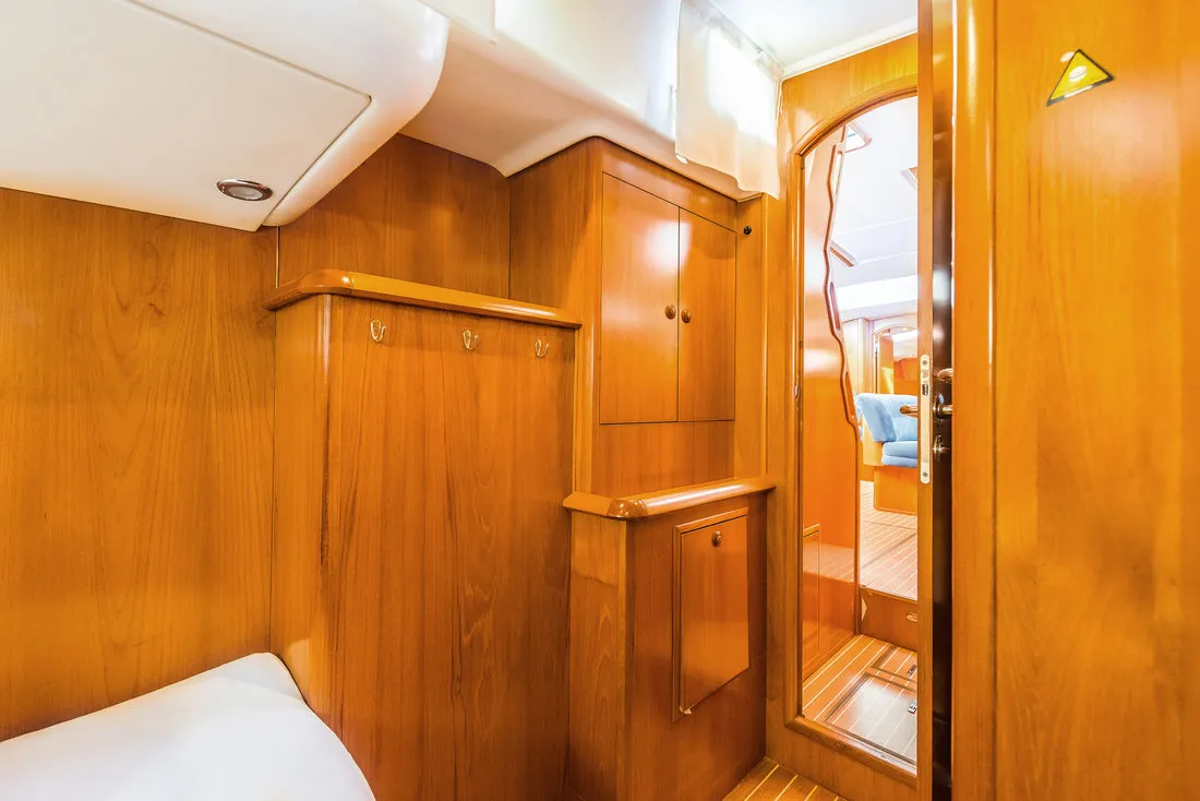 Cabin on Vika, a Jeanneau Sun Odyssey 54 DS sailboat at Pirovac, Croatia